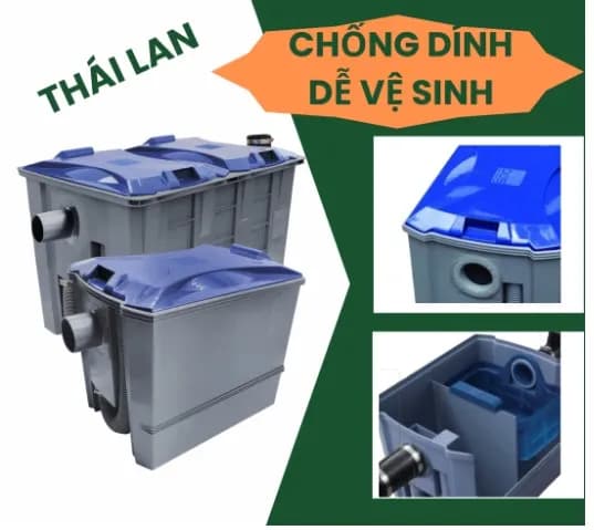 Bể tách dầu mỡ nhà bếp Dos 40L nhập khẩu từ Thái Lan