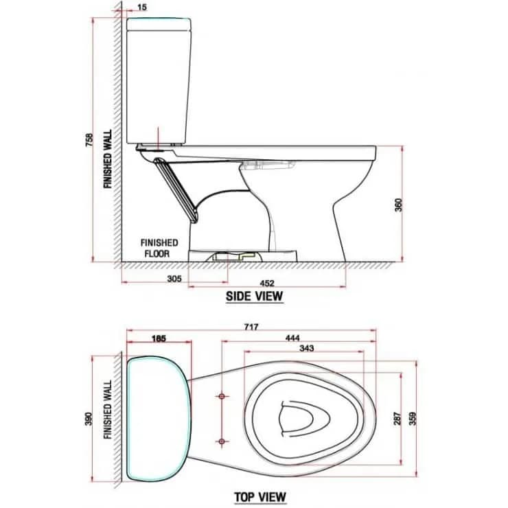 Khám phá sự tiện nghi của bồn cầu American Standard VF-2398S dòng Winplus nắp rửa cơ