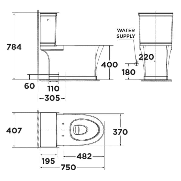 Khám phá sự tiện lợi và sang trọng của bồn cầu American Standard VF-2781 (VF-3781+VF-4781)