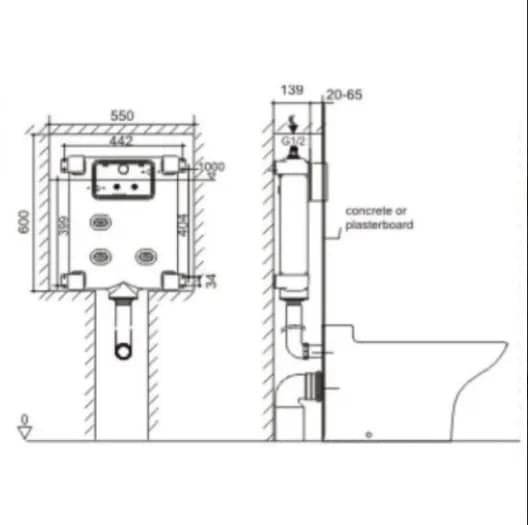 Khám phá sự tiện lợi và sang trọng của két nước American Standard VP-G30042 âm tường