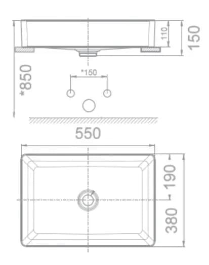 Chậu rửa mặt American Standard WP-F412 Acacia E Supasleek