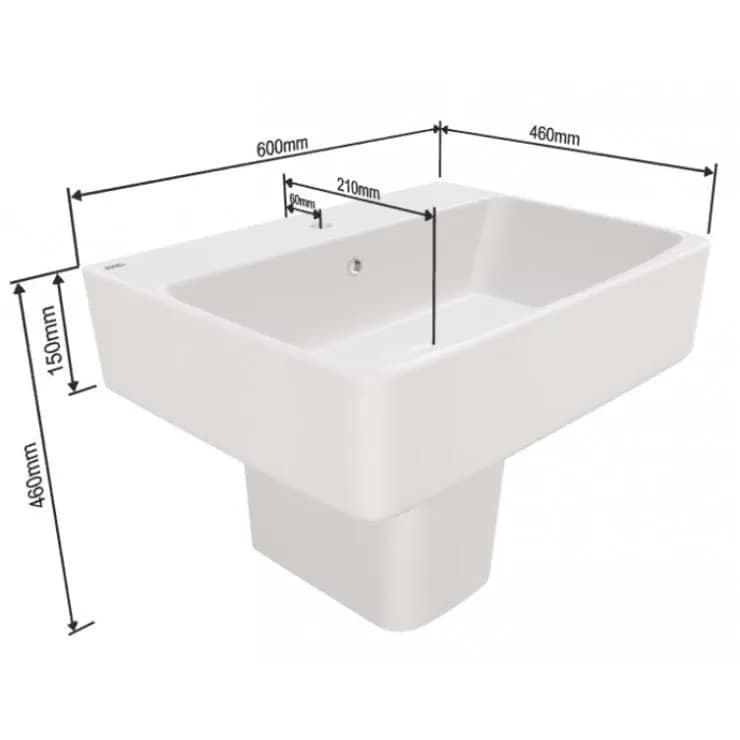 Lavabo American Standard 0707-WT dòng Acacia E