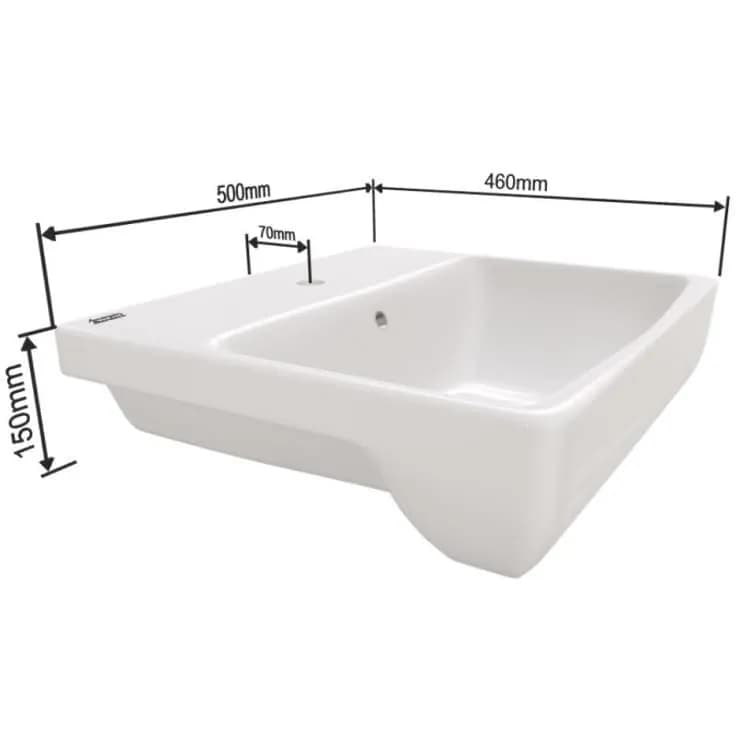 Khám phá sự tiện lợi và sang trọng của lavabo American Standard WP-F301 bán âm