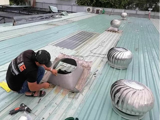 Quả cầu thông gió inox 450x450 phi 360 Giải pháp chống nóng đơn giản mà tiết kiệm