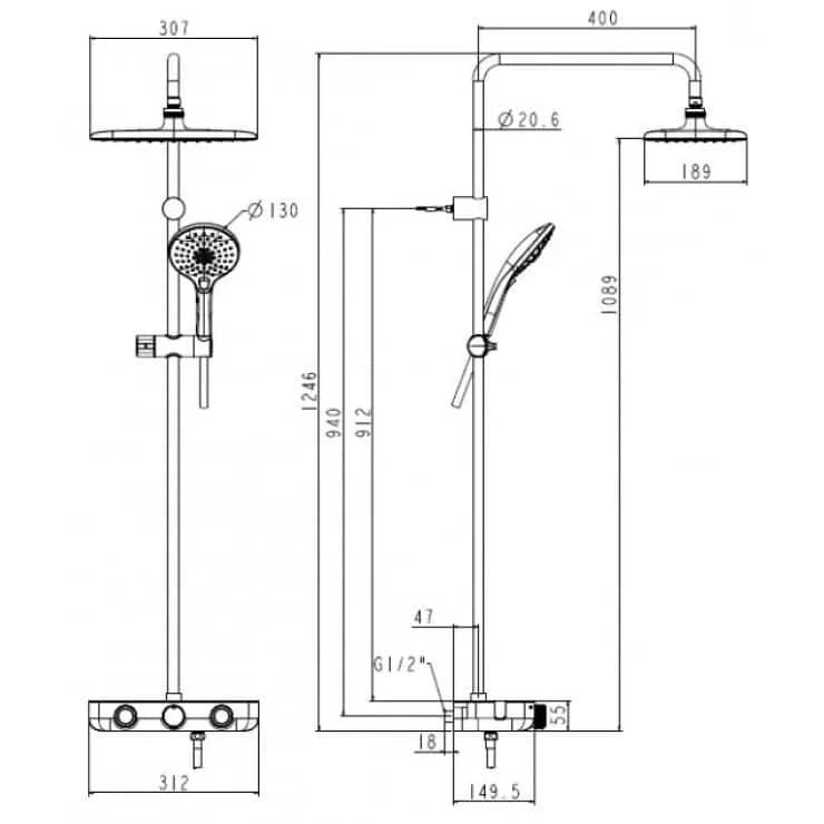 sen cây American Standard WF-4955 EasySET