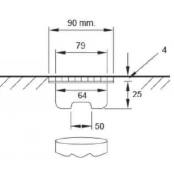 Hộp thoát nước đặt sàn American Standard A-8201-N