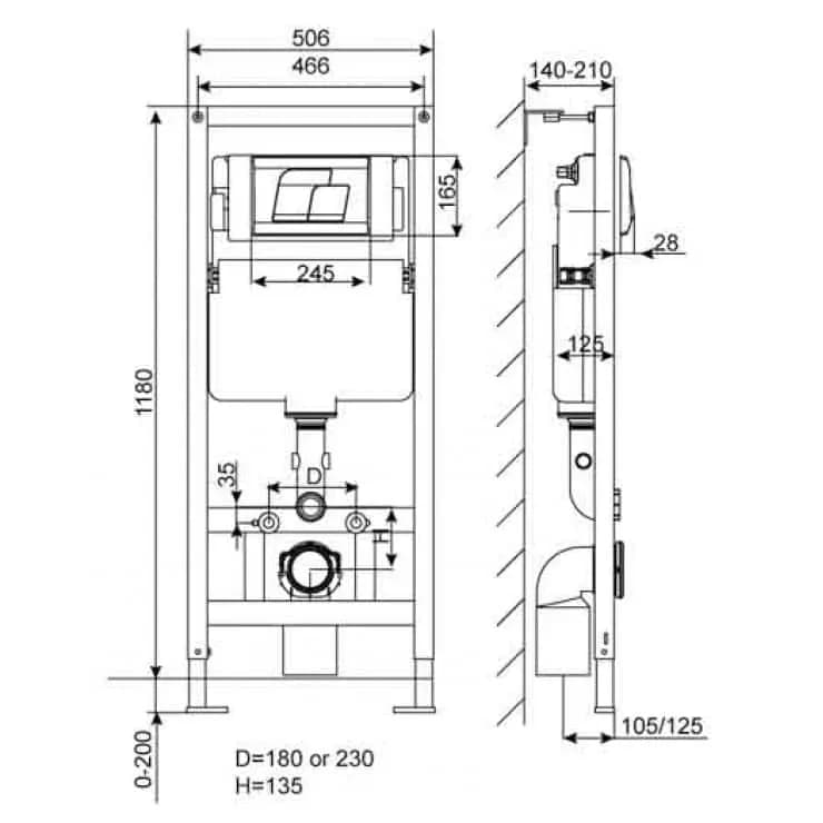 Khám phá sự tiện lợi và sang trọng của két nước American Standard G3004A âm tường