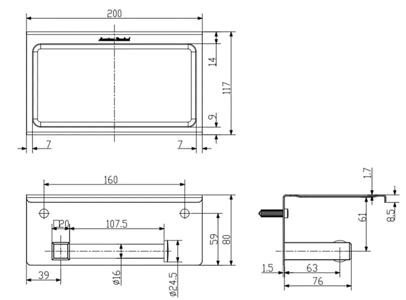 lắp móc giấy vệ sinh American Standard WF-0498