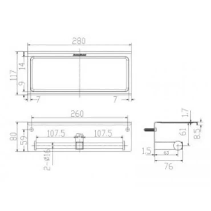 Móc giấy vệ sinh American Standard WF-1499 Concept tròn đôi