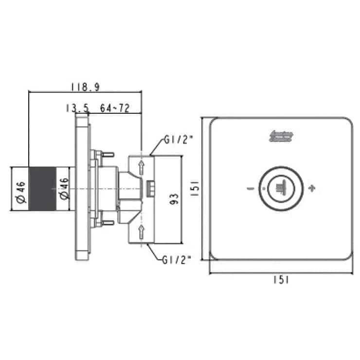 Nút chỉnh vòi sen American Standard FFAS0927 EasySET