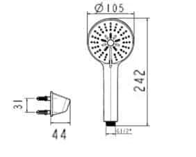 Giới thiệu tổng quan về tay sen American Standard WF-B211H dòng Codie