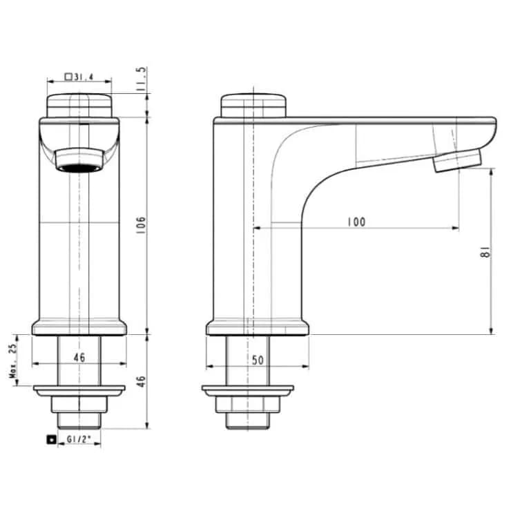 Khám phá sự tiện lợi của vòi lavabo American Standard WF-T823B dòng Gala cấp nước lạnh