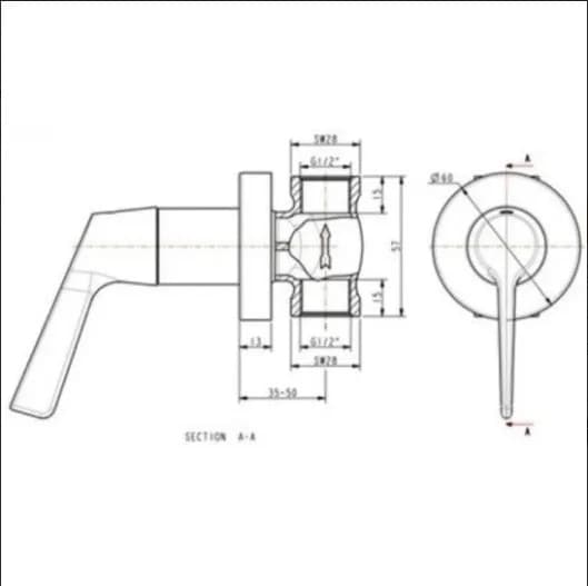 Vòi sen American Standard WF-T605 âm tường Winston