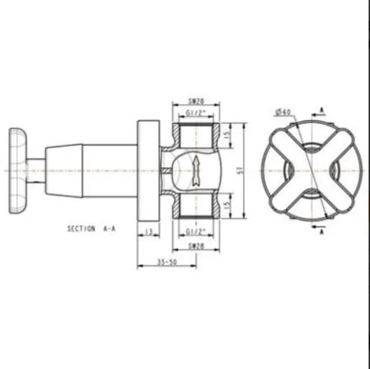 Khám phá sự tiện lợi và sang trọng của sen tắm âm tường American Standard WF-T705 (WFT705) - cấp nước lạnh