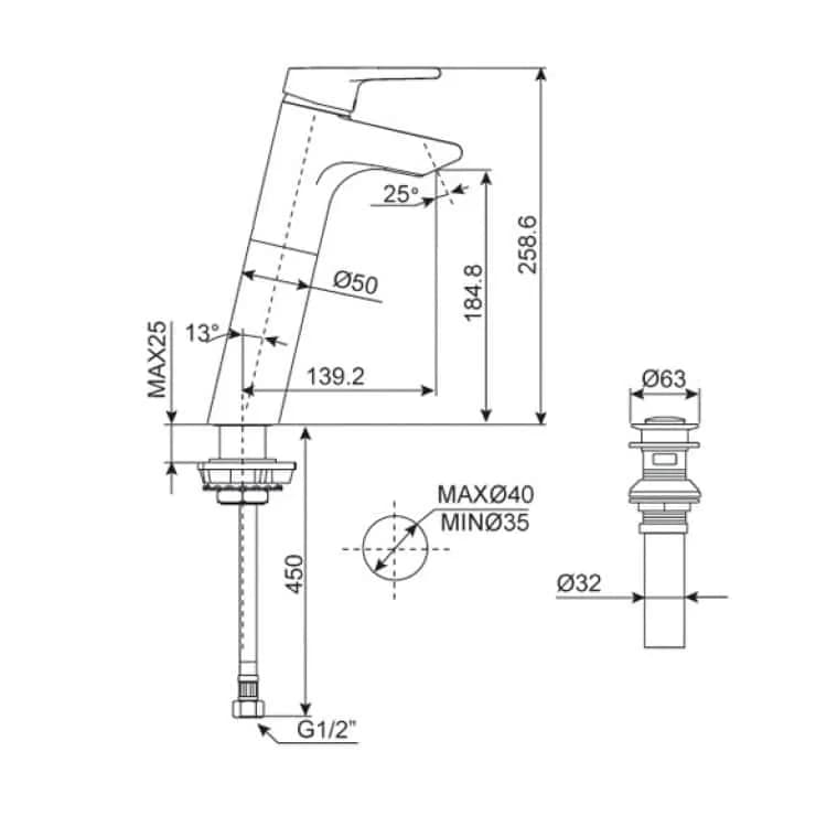 Vòi lavabo American Standard Active WF-3902
