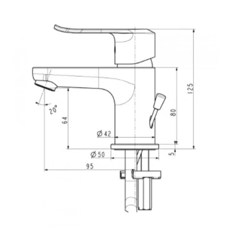 Vòi Lavabo American Standard WF-0701 điều chỉnh nóng lạnh