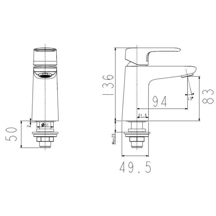 vòi lavabo American Standard WF-1M06