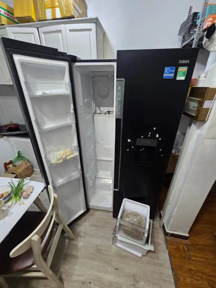 Trước khi sửa: sửa tủ lạnh