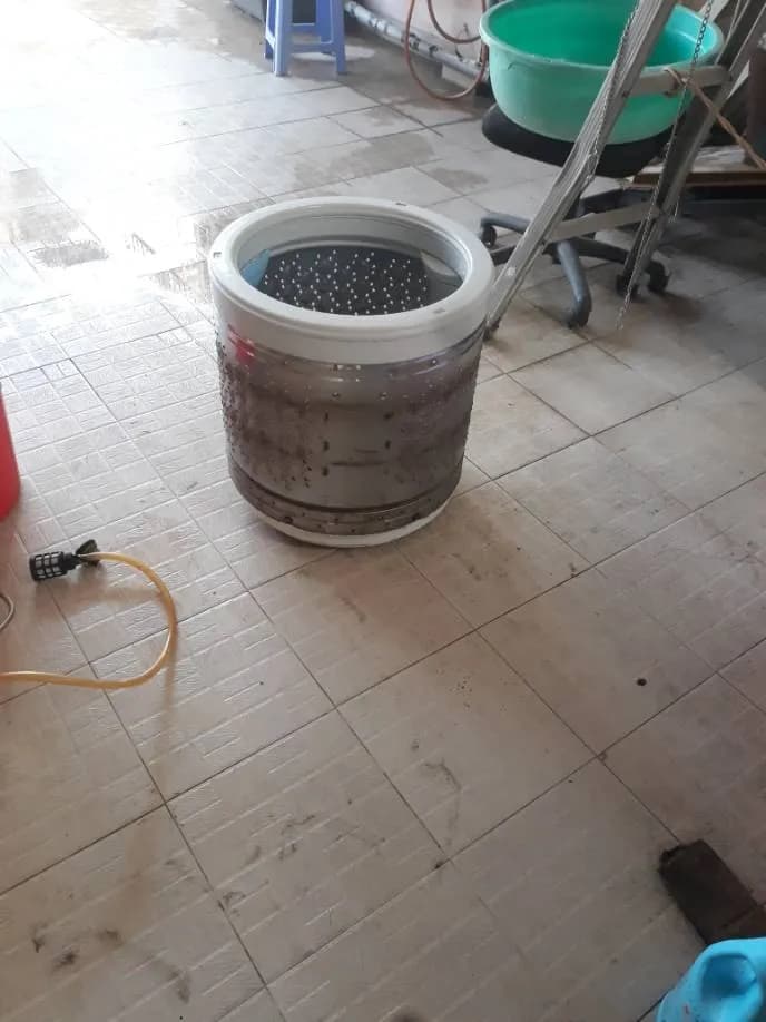 Trước sửa lồng giặt máy giặt tại Tân Phú — thợ Đỗ Văn Hảo
