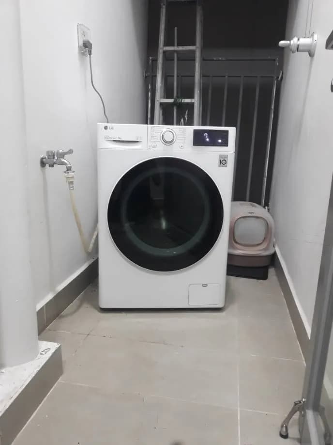 Trước sửa máy giặt lồng ngang LG tại Quận 7 — thợ CHÍ TÂM