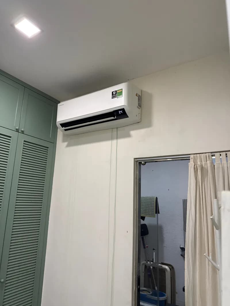 Sau khi hoàn thành sửa máy lạnh cục nóng SAMSUNG tại p.11, Phú Nhuận — thợ Phạm Ngọc Duy
