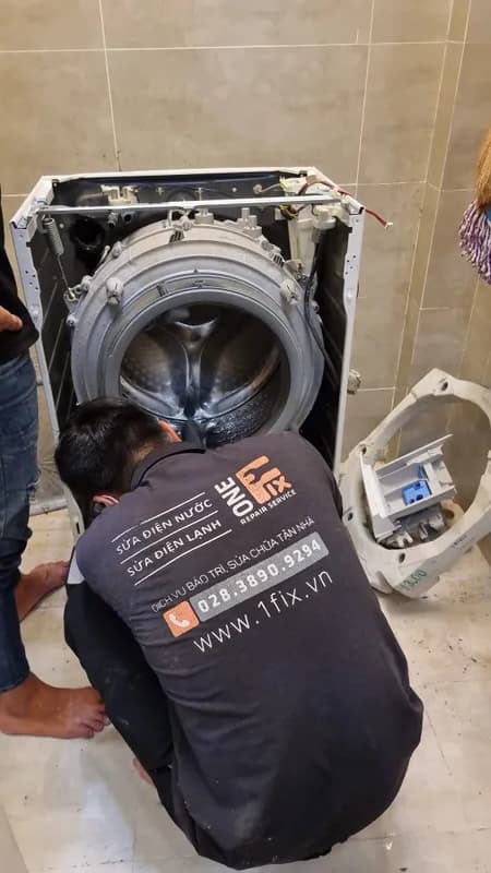 Sau khi hoàn thành sửa máy giặt cửa trước AQUA tại Phường 8, Phú Nhuận — thợ DANH PHAN