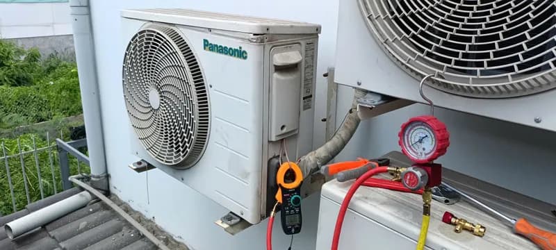 Sau khi hoàn thành sửa máy lạnh treo tường Panasonic tại phường Bình Trưng Đông, Thủ Đức — thợ ĐỨC ĐỖ