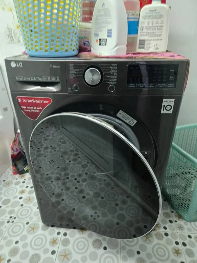 Sau khi hoàn thành sửa máy giặt lồng ngang LG tại Phường 1, Bình Thạnh — thợ Lê Hữu Lộc