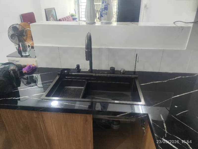 Sau khi hoàn thành sửa chậu rửa bát tại Bình Tân — thợ Nguyễn Hoàng Khánh