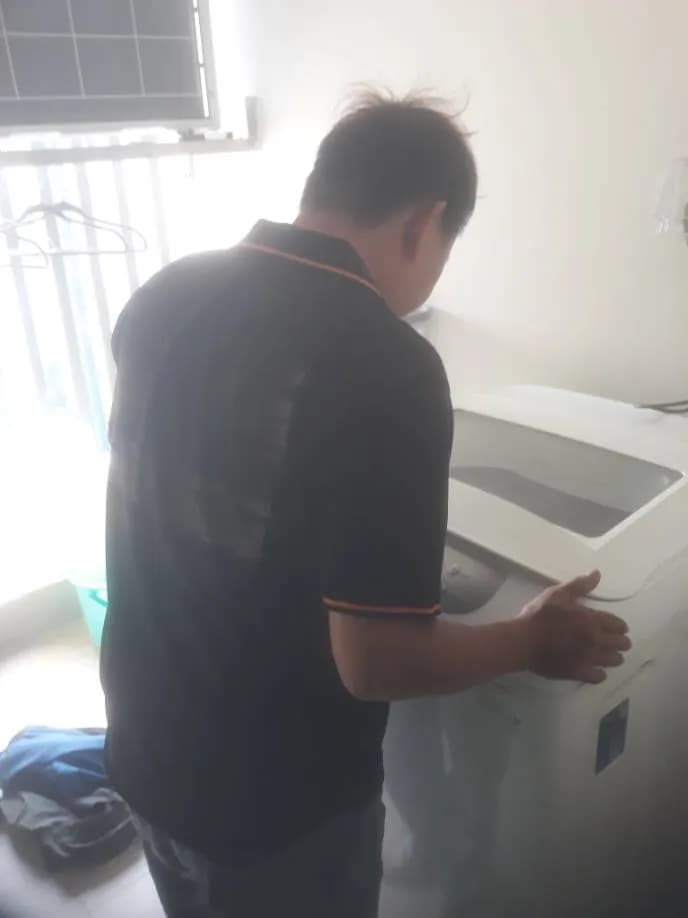 Sau khi hoàn thành sửa máy giặt cửa trên tại Tân Phú — thợ HUY ĐẶNG