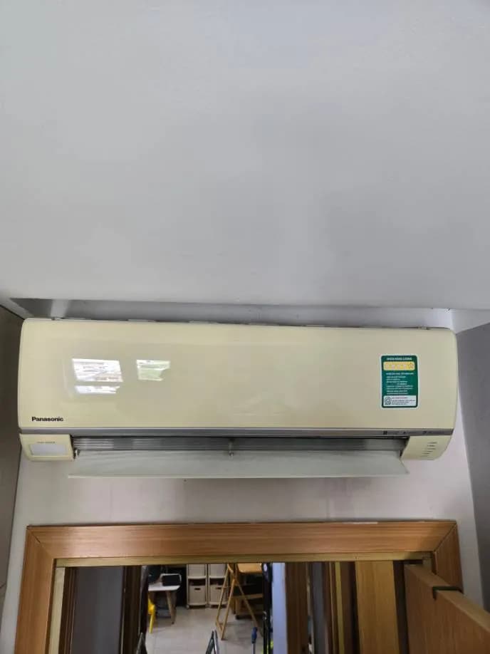 Sau khi hoàn thành sửa máy lạnh treo tường Panasonic tại Phường Bình Thạnh, Bình Thạnh — thợ LỘC LÊ