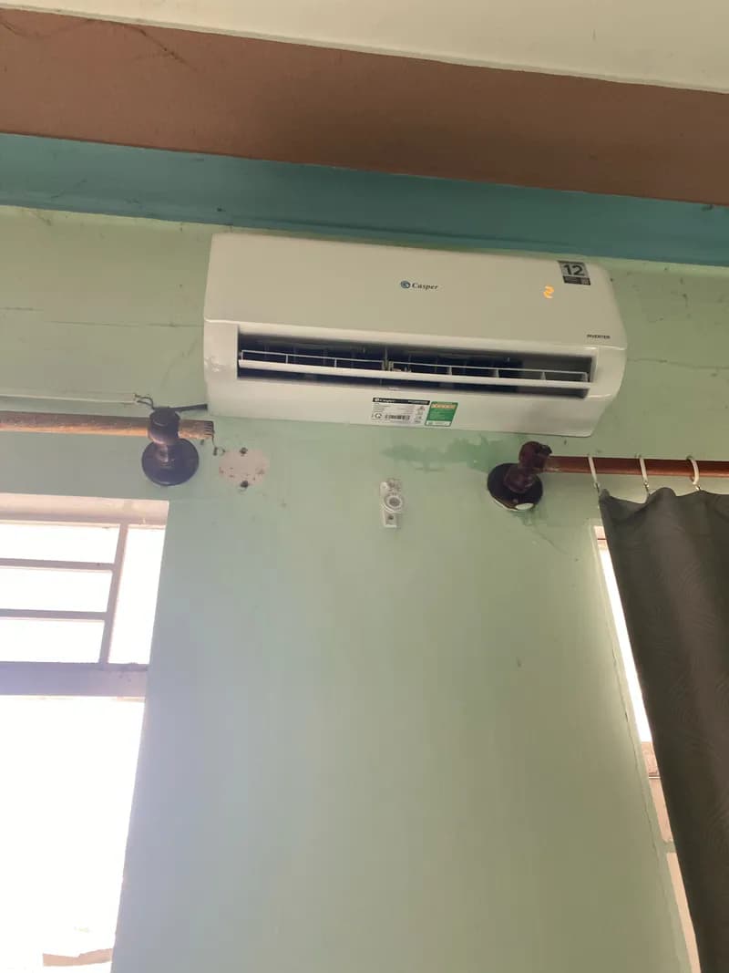 Sau khi hoàn thành sửa máy lạnh treo tường Casper tại TPHCM — thợ DUY HỒ