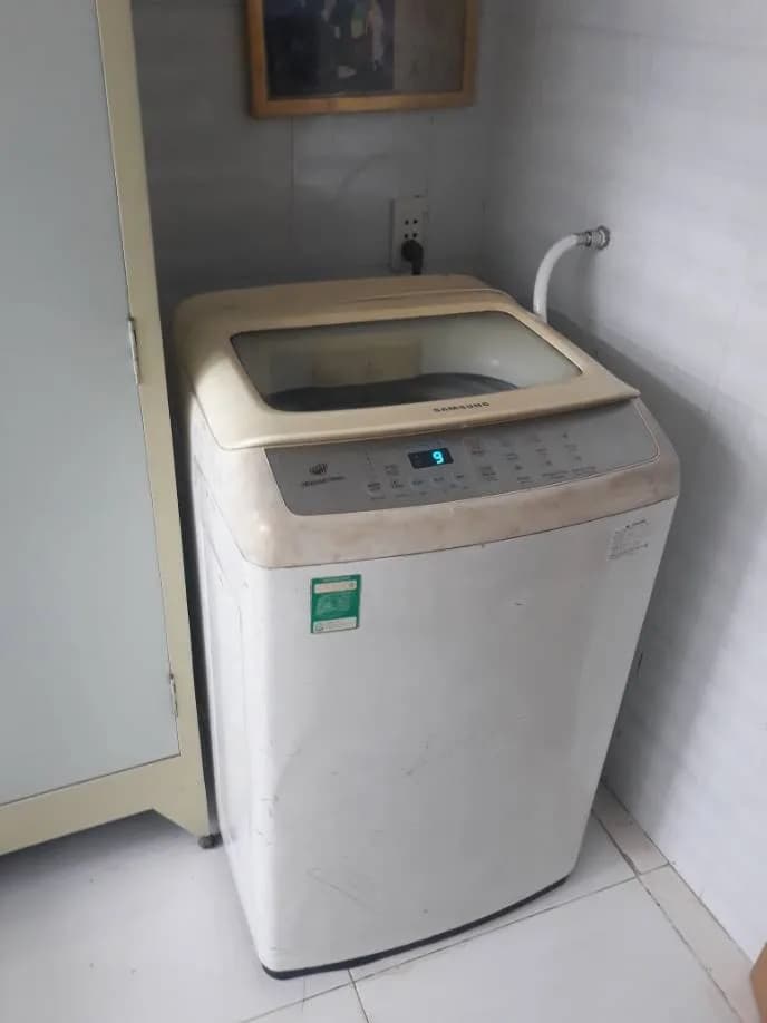 Sau khi hoàn thành sửa máy giặt cửa trên Samsung tại Quận 7 — thợ Đặng Anh Huy