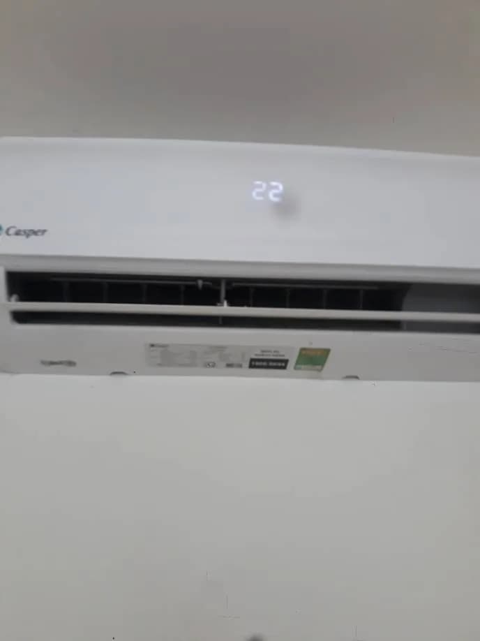 Trước sửa máy lạnh treo tường Casper tại Bình Thạnh — thợ CHÍ TÂM