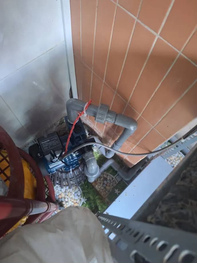 Sau khi hoàn thành sửa máy bơm nước Panasonic tại phường Tân Phú, Quận 7 — thợ ĐÔNG TRẦN