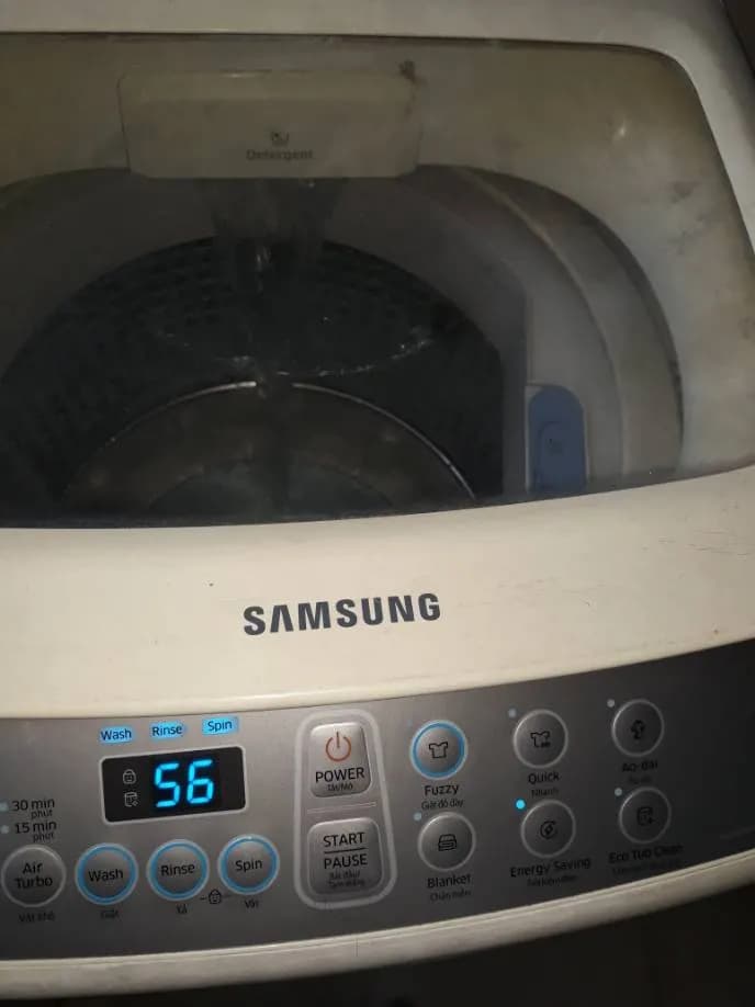Trước sửa máy giặt cửa trên Samsung tại Quận 6 — thợ Phạm Ngọc Lợi