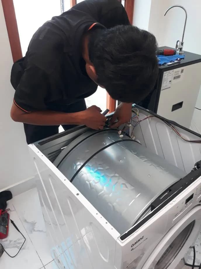 Sau khi hoàn thành sửa: Vệ sinh bo mạch và đấu nối dây máy sấy Galanz tại TPHCM tại Quận 3 — thợ Đặng Anh Huy (4 sao)