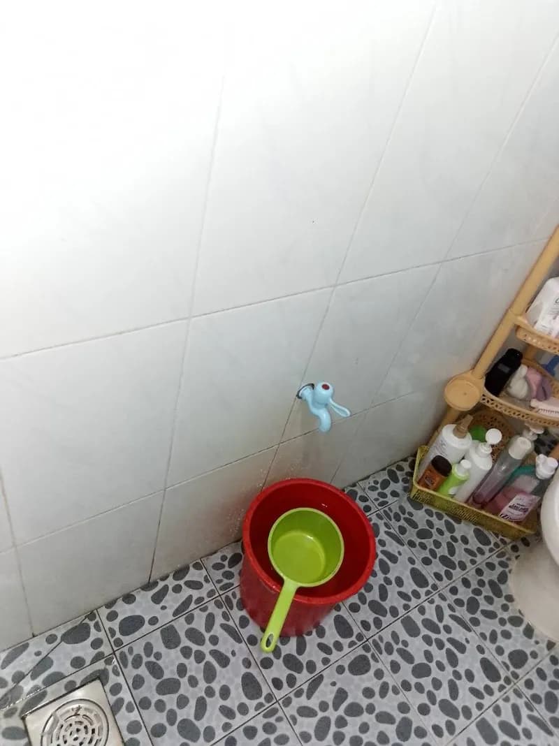 Trước sửa vòi nước tại Tân Phú — thợ Trương Công Việt Trân