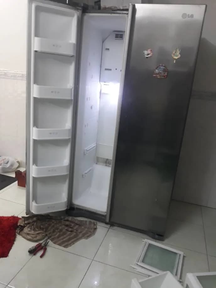Sau khi hoàn thành sửa tủ lạnh LG tại Bình Chánh — thợ Đặng Anh Huy