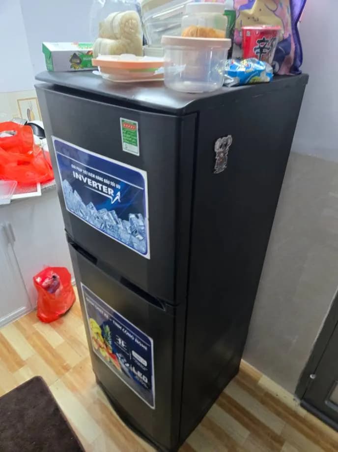 Sau khi hoàn thành sửa tủ lạnh Inverter tại phường 2, Tân Bình — thợ Lê Hữu Lộc (5 sao)