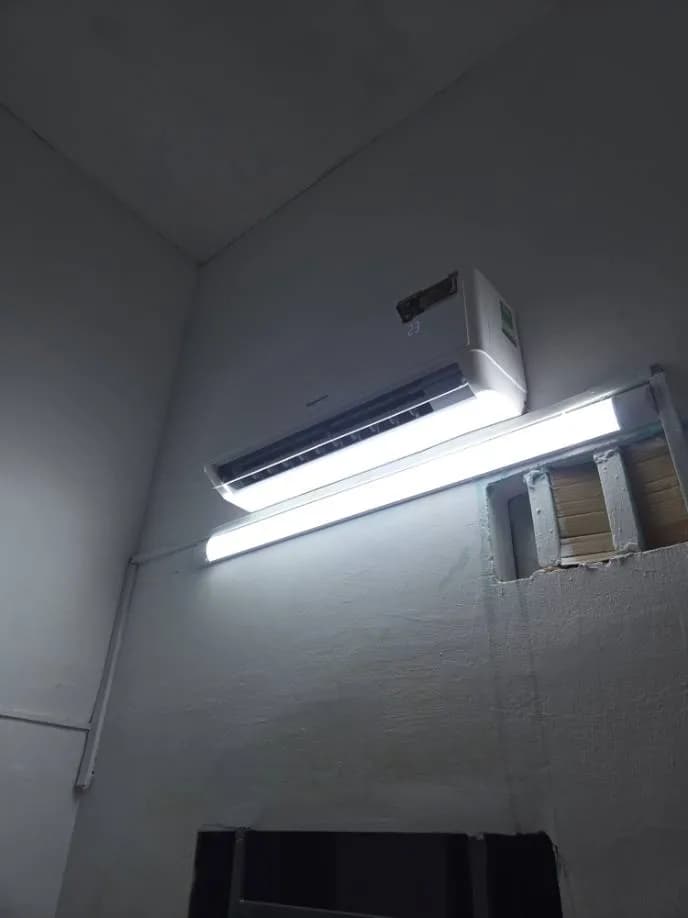 Sau khi hoàn thành sửa máy lạnh treo tường Panasonic tại Bình Thạnh — thợ Lê Hữu Lộc