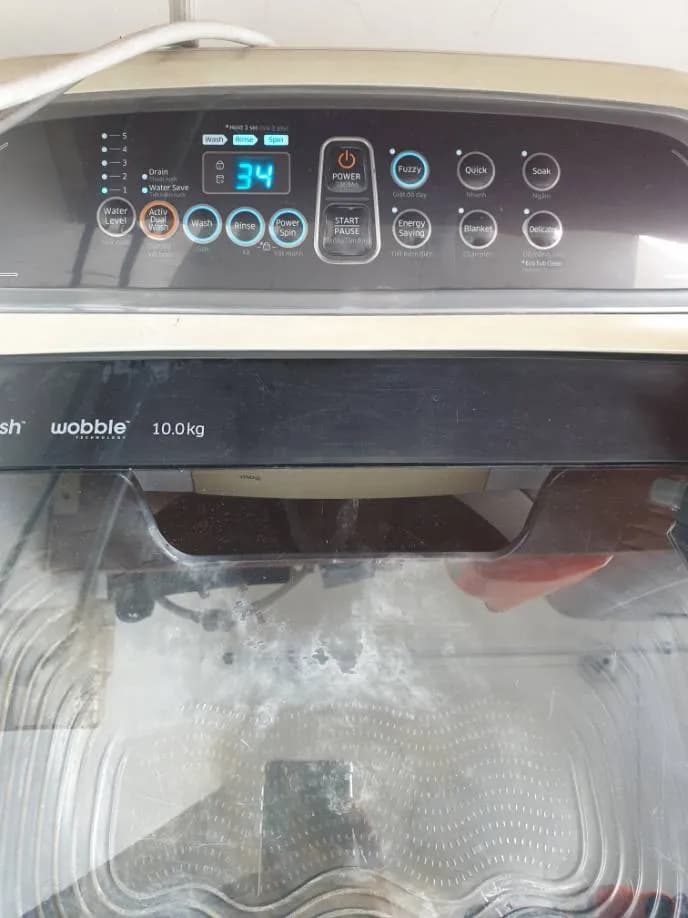Trước sửa máy giặt cửa trên Samsung tại TPHCM — thợ Phan Chí Tâm