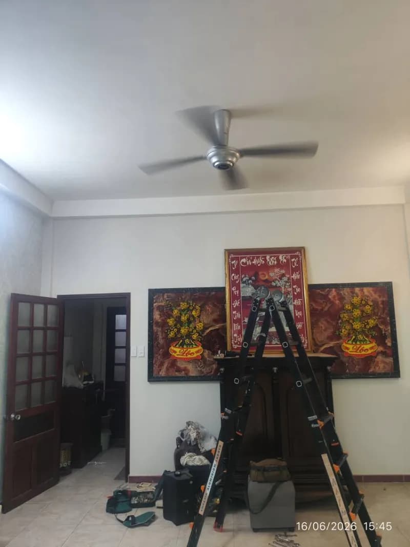 Sau khi hoàn thành sửa quạt trần Panasonic tại Quận 10 — thợ Nguyễn Hoàng Khánh