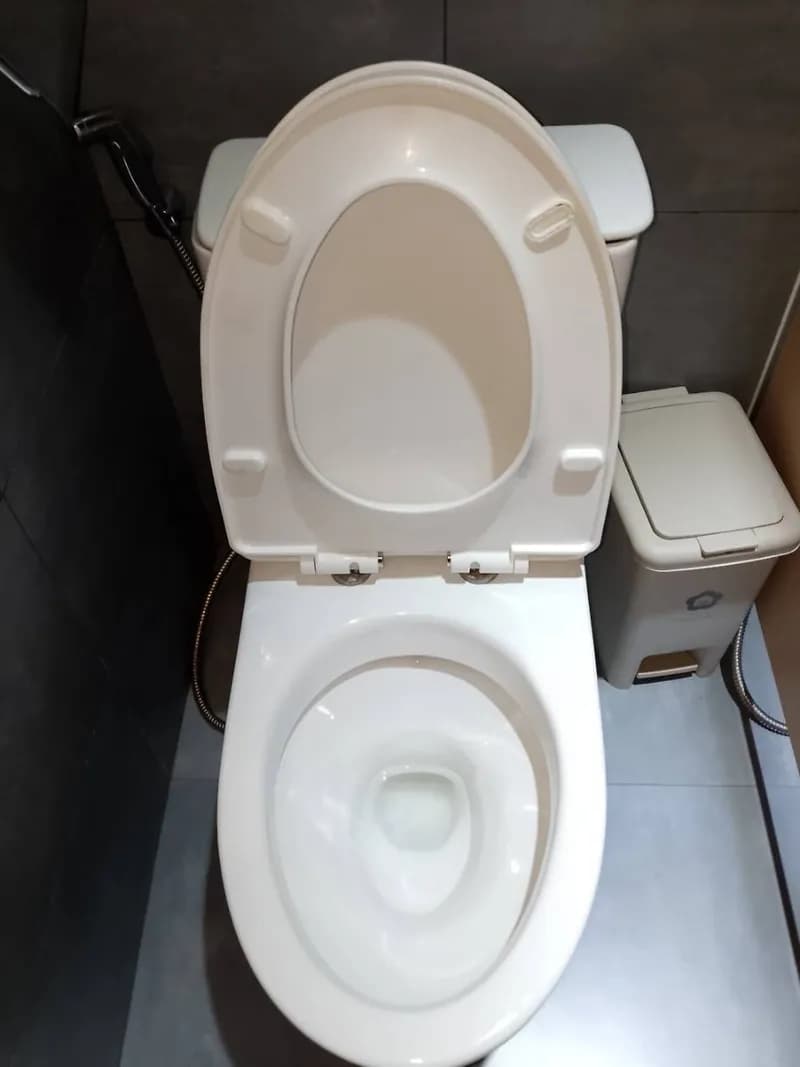 Sau khi hoàn thành sửa bồn cầu Inax tại Quận 1 — thợ Đỗ Văn Nhiều