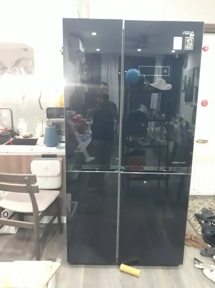 Sau khi hoàn thành sửa tủ lạnh Inverter AQUA tại Nhà Bè — thợ Đặng Anh Huy