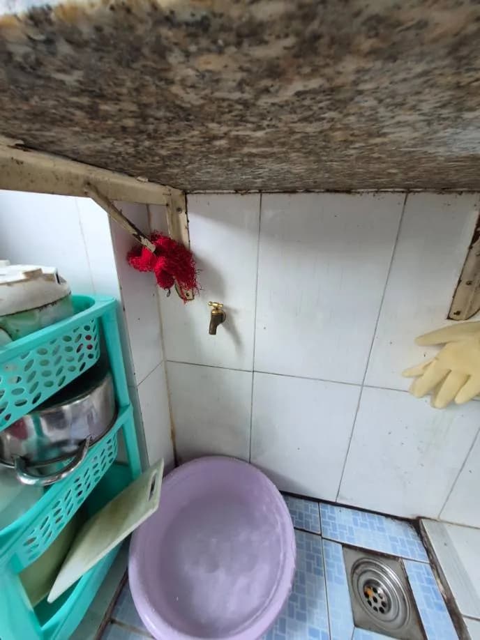 Trước sửa vòi nước tại Quận 7 — thợ Trần Quốc Đông