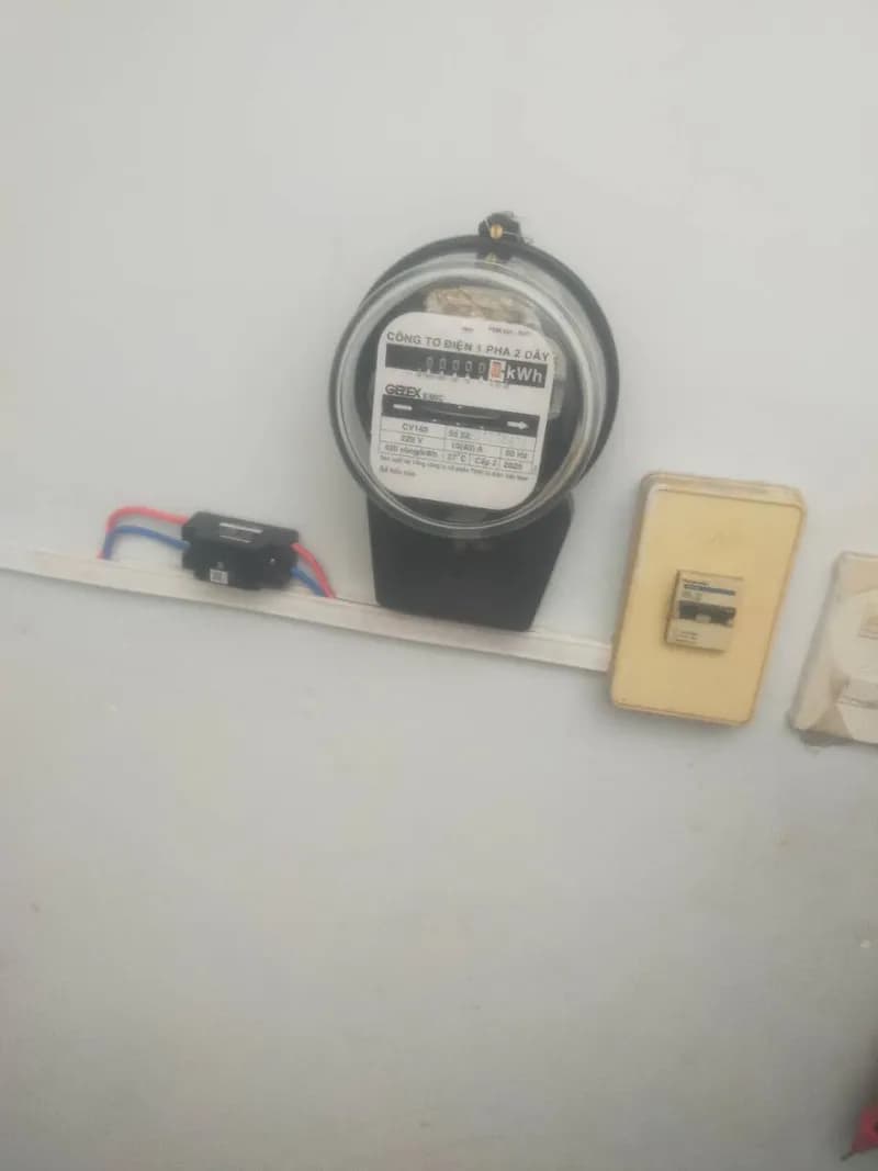 Trước sửa đồng hồ điện 1 pha Gelex Emic tại Gò Vấp — thợ Lê Đăng Tuấn