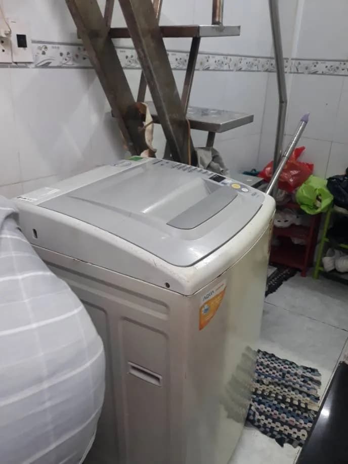 Sau khi hoàn thành sửa máy giặt cửa trên Aqua tại Phường An Đông, Quận 5 — thợ Đặng Anh Huy (1 sao)