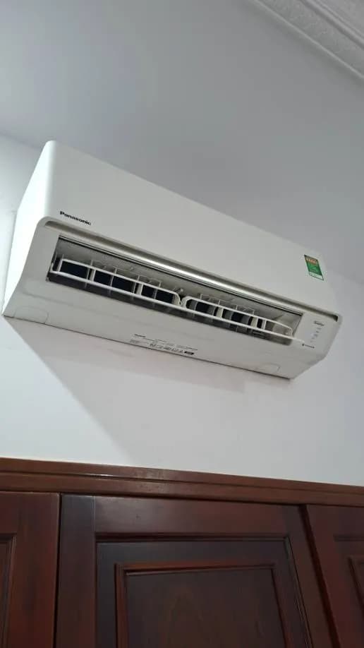 Sau khi hoàn thành sửa máy lạnh treo tường Panasonic tại Bình Tân — thợ Nguyễn Thanh Tiến (5 sao)