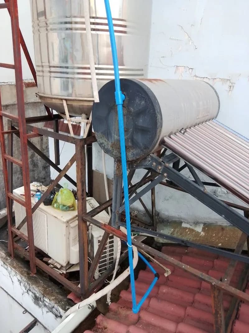 Sau khi sửa - Sửa Rò Rỉ Máy Nước Nóng Năng Lượng Mặt Trời - Thay Ống PPR Chịu Nhiệt